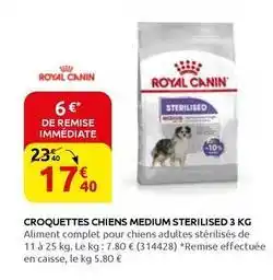 Rural Master Royal canin - croquettes chiens medium sterilised offre