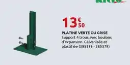 Rural Master Platine verte ou grise offre