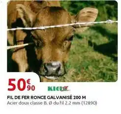 Rural Master Fil de fer ronce galvanise 200 m offre
