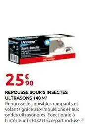 Rural Master Repousse souris insectes ultrasons 140 m2 offre
