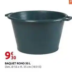 Rural Master Dim - baquet rond 50 l offre