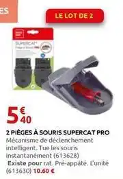 Rural Master 2 pièges à souris supercat pro offre