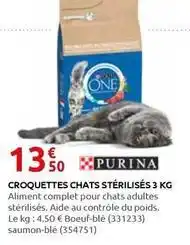 Rural Master Purina - croquettes chats stérilisés 3 kg offre
