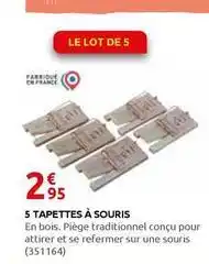 Rural Master 5 tapettes à souris offre