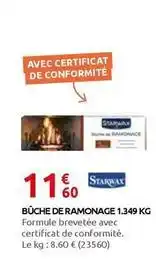 Rural Master Starwax - bûche de ramonage offre