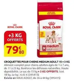Rural Master Royal canin - croquettes pour chiens medium adult 15 + 3 kg offre