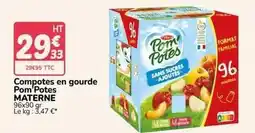 Promocash Materne - compotes en gourde pom potes offre