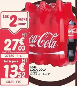 Promocash Coca cola - soda offre