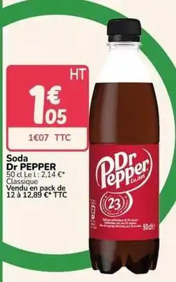 Promocash Dr pepper - soda offre