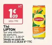 Promocash Lipton - thé offre