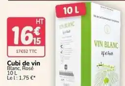Promocash Cubi de vin offre