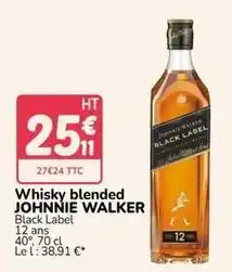 Promocash Johnnie walker - whisky blended offre
