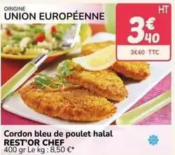 Promocash Chef - cordon bleu de poulet halal offre