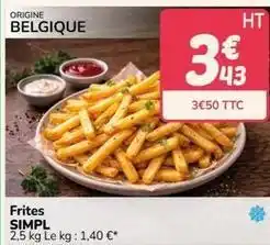 Promocash Simpl - frites offre
