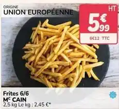 Promocash Mccain - frites 6/6 offre