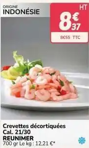 Promocash Crevettes décortiquées cal. 21/30 offre