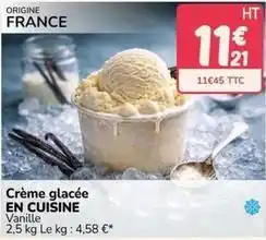 Promocash Crème glacée en cuisine offre