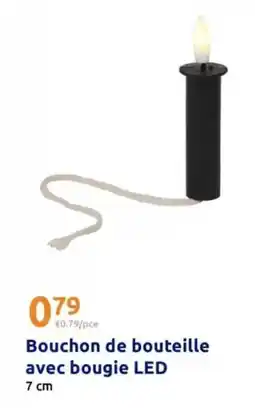 Action Bouchon de bouteille avec bougie led offre