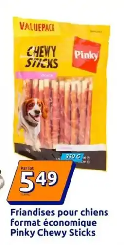 Action Friandises pour chiens format économique sticks offre