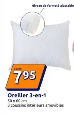 Action Oreiller 3-en-1 offre