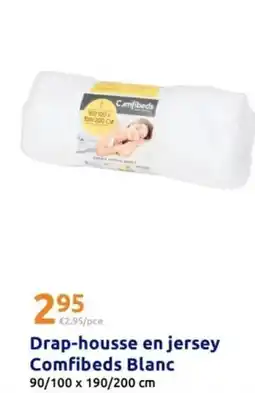 Action Drap-housse en jersey comfibeds blanc offre