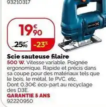 Weldom Dexter - scie sauteuse filaire offre