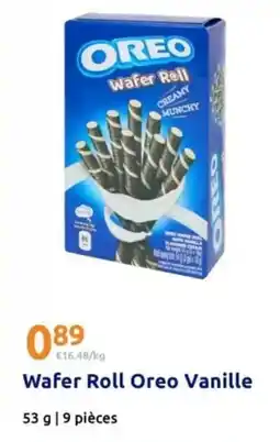Action Oreo - wafer roll vanille offre