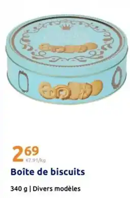 Action Boîte de biscuits offre