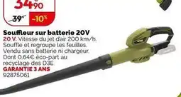 Weldom Worx - souffleur sur batterie 20v offre