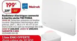 Weldom Noirot - radiateur électrique connecté à inertie sèche tectonia offre