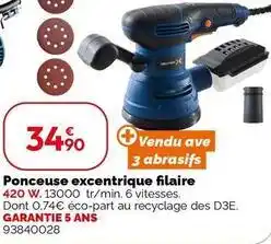 Weldom Dexter - ponceuse excentrique filaire offre
