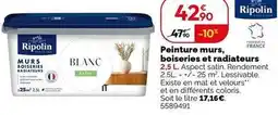 Weldom Ripolin - peinture murs, boiseries et radiateurs offre