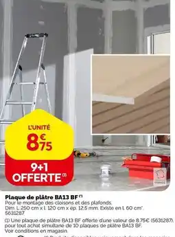 Weldom Plaque de pâte ba13 bf offre