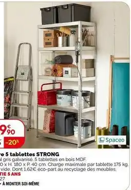 Weldom Strong - etagere 5 tablettes strong offre