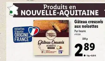 Lidl Gâteau Creusois Aux Noisettes offre