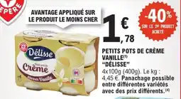 E.Leclerc Drive Délisse Petits pots de crème offre