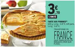 E.Leclerc Drive Tarte aux pommes offre