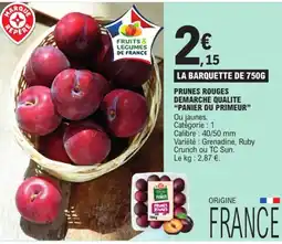 E.Leclerc Drive Fruits & Légumes de France Prunes rouges offre