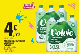 E.Leclerc Drive Volvic Eau minérale naturelle volcanique offre