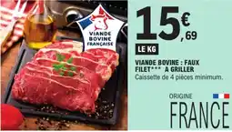 E.Leclerc Drive Viande Bovine Française Faux Filet*** offre