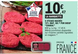 E.Leclerc Drive CHARAL STEAKS HACHÉS offre