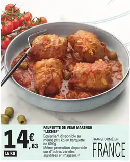 E.Leclerc Express LECHEF Paupiette de veau marengo offre