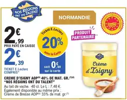 E.Leclerc Drive Crème d'Isigny offre