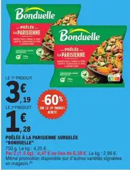 E.Leclerc Drive Bonduelle Poêlée à la Parisienne offre