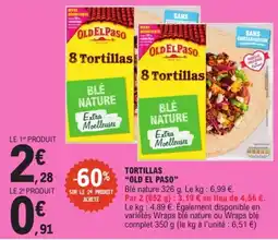 E.Leclerc Express OLD EL PASO Tortillas offre