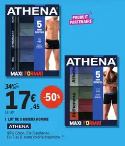 E.Leclerc Drive ATHENA Boxers Homme offre