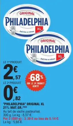 E.Leclerc Express PHILADELPHIA ORIGINAL XL offre