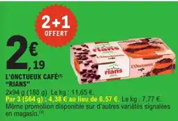 E.Leclerc Drive RIANS L'Onctueux café offre