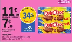 E.Leclerc Drive DéliChoc Chocolat croustillant lait offre