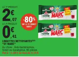 E.Leclerc Express St MARC Lingettes nettoyantes offre